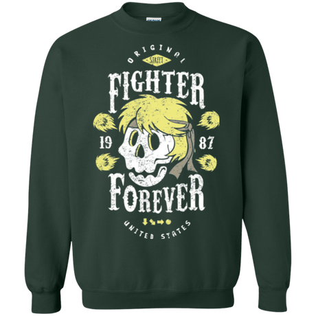 Sweatshirts Forest Green / Small Fighter Forever Ken Crewneck Sweatshirt
