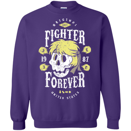 Sweatshirts Purple / Small Fighter Forever Ken Crewneck Sweatshirt