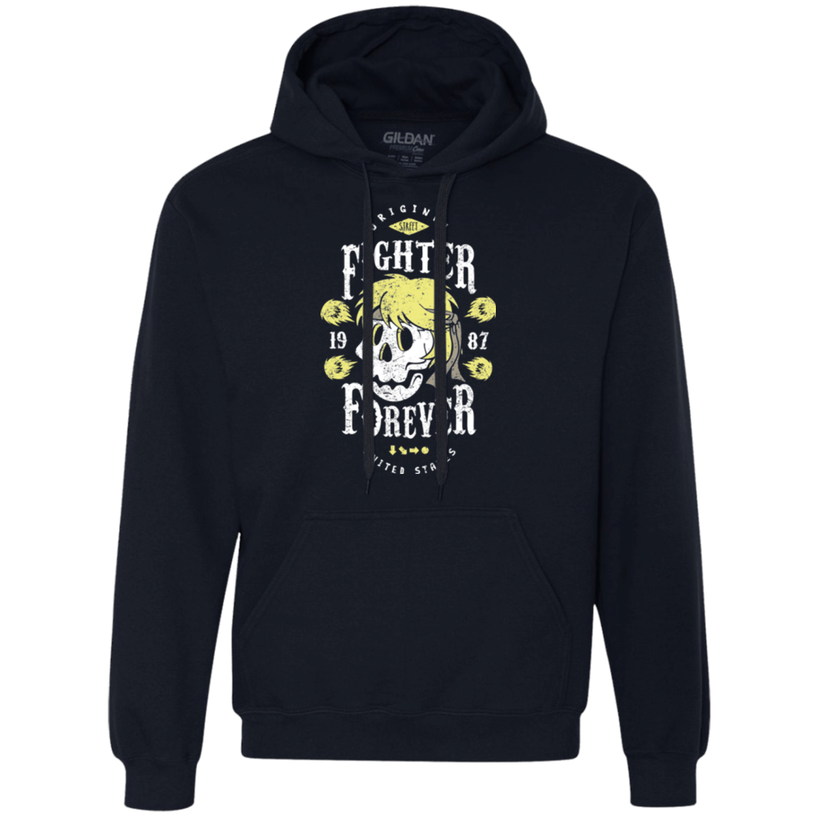Sweatshirts Navy / Small Fighter Forever Ken Premium Fleece Hoodie