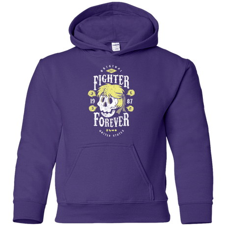 Sweatshirts Purple / YS Fighter Forever Ken Youth Hoodie