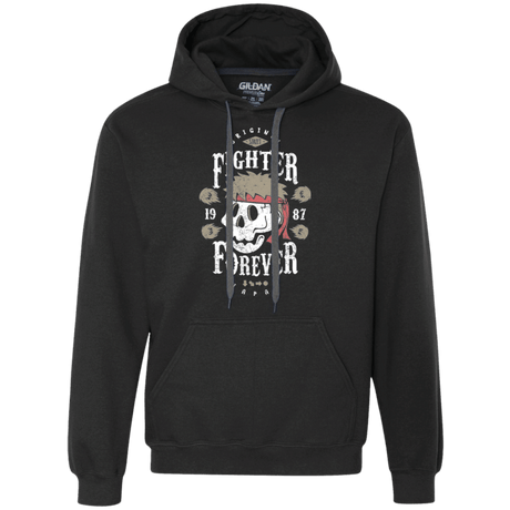 Sweatshirts Black / Small Fighter Forever Ryu Premium Fleece Hoodie
