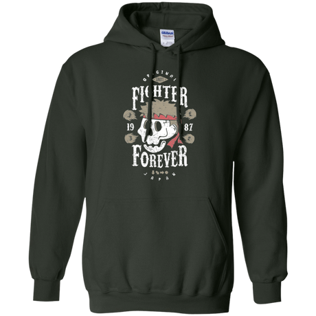 Sweatshirts Forest Green / Small Fighter Forever Ryu Pullover Hoodie