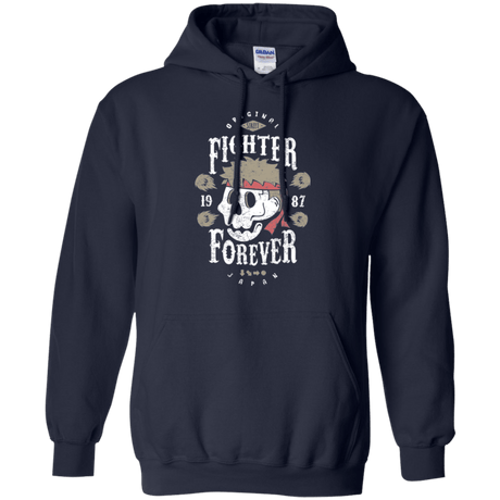 Sweatshirts Navy / Small Fighter Forever Ryu Pullover Hoodie