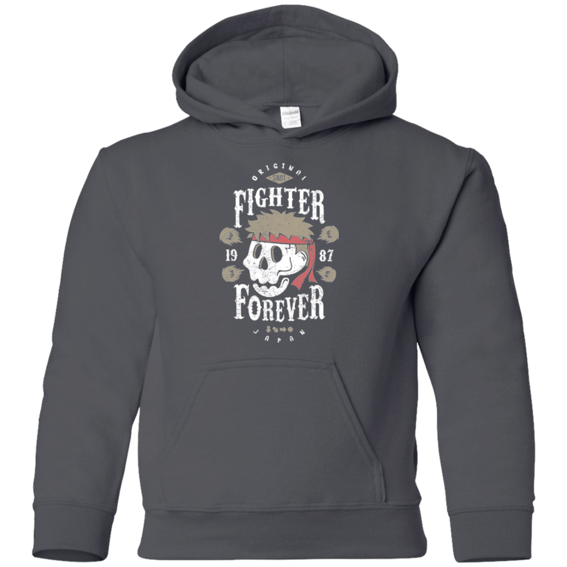 Sweatshirts Charcoal / YS Fighter Forever Ryu Youth Hoodie