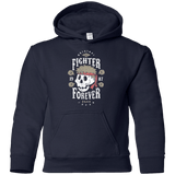 Sweatshirts Navy / YS Fighter Forever Ryu Youth Hoodie