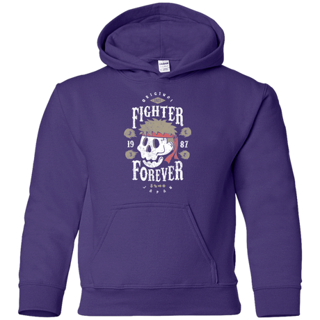 Sweatshirts Purple / YS Fighter Forever Ryu Youth Hoodie