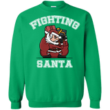 Sweatshirts Irish Green / S Fighting Santa Crewneck Sweatshirt