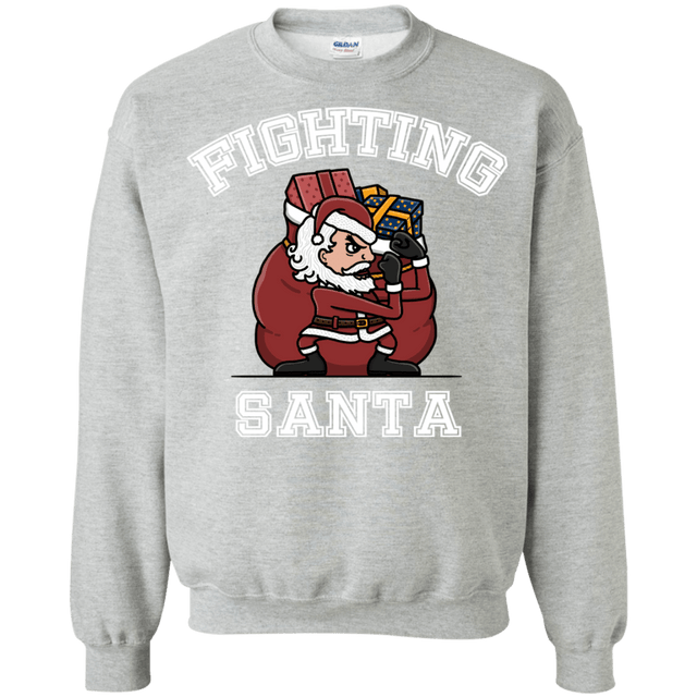 Sweatshirts Sport Grey / S Fighting Santa Crewneck Sweatshirt