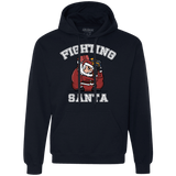 Sweatshirts Navy / S Fighting Santa Premium Fleece Hoodie