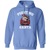 Sweatshirts Carolina Blue / S Fighting Santa Pullover Hoodie