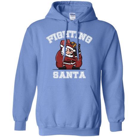 Sweatshirts Carolina Blue / S Fighting Santa Pullover Hoodie