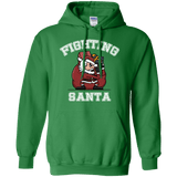 Sweatshirts Irish Green / S Fighting Santa Pullover Hoodie