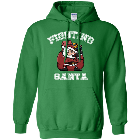Sweatshirts Irish Green / S Fighting Santa Pullover Hoodie