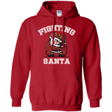 Sweatshirts Red / S Fighting Santa Pullover Hoodie