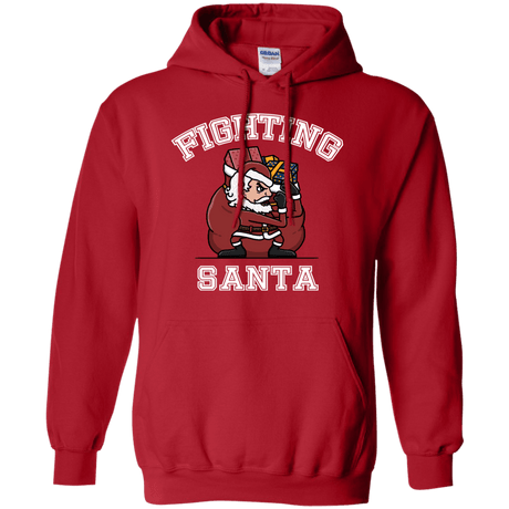 Sweatshirts Red / S Fighting Santa Pullover Hoodie