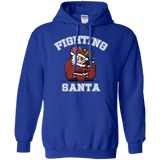 Sweatshirts Royal / S Fighting Santa Pullover Hoodie