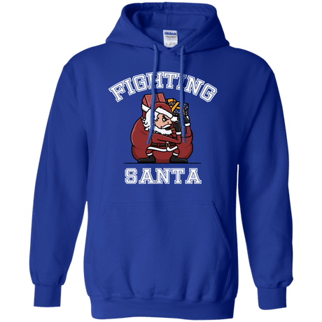 Sweatshirts Royal / S Fighting Santa Pullover Hoodie