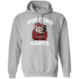 Sweatshirts Sport Grey / S Fighting Santa Pullover Hoodie