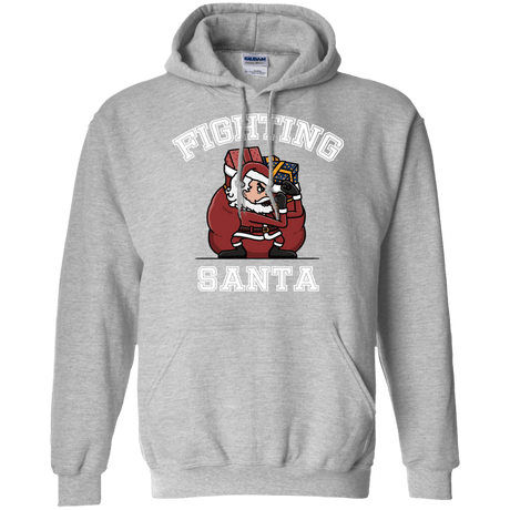 Sweatshirts Sport Grey / S Fighting Santa Pullover Hoodie