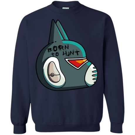 Sweatshirts Navy / S Final Space Avocato Born To Hunt Crewneck Sweatshirt