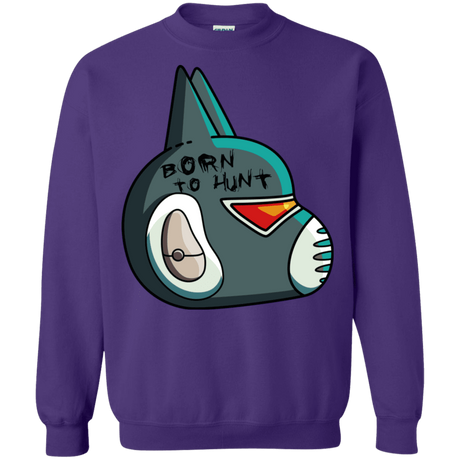 Sweatshirts Purple / S Final Space Avocato Born To Hunt Crewneck Sweatshirt