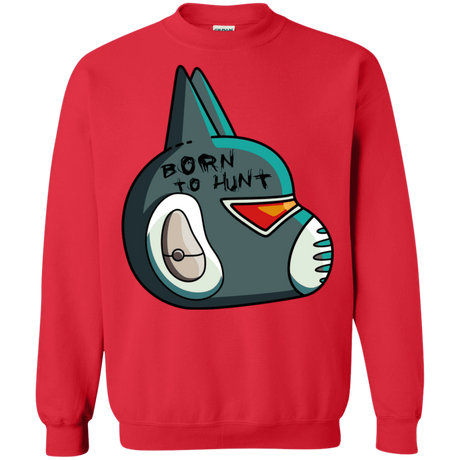 Sweatshirts Red / S Final Space Avocato Born To Hunt Crewneck Sweatshirt