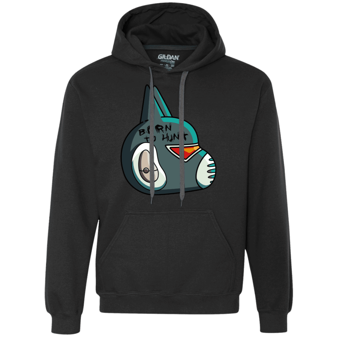 Sweatshirts Black / S Final Space Avocato Born To Hunt Premium Fleece Hoodie