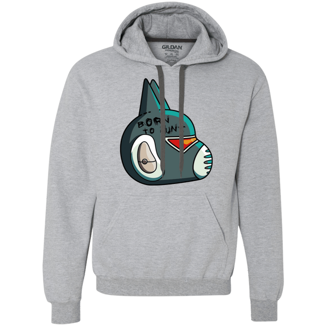 Sweatshirts Sport Grey / S Final Space Avocato Born To Hunt Premium Fleece Hoodie