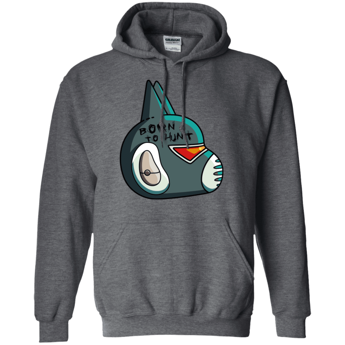 Sweatshirts Dark Heather / S Final Space Avocato Born To Hunt Pullover Hoodie