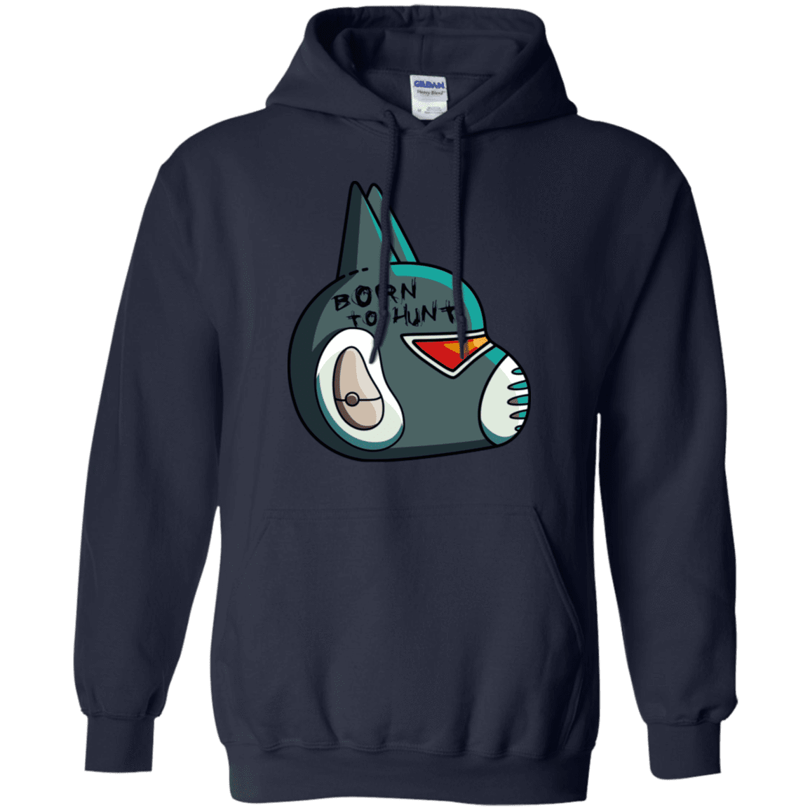 Sweatshirts Navy / S Final Space Avocato Born To Hunt Pullover Hoodie