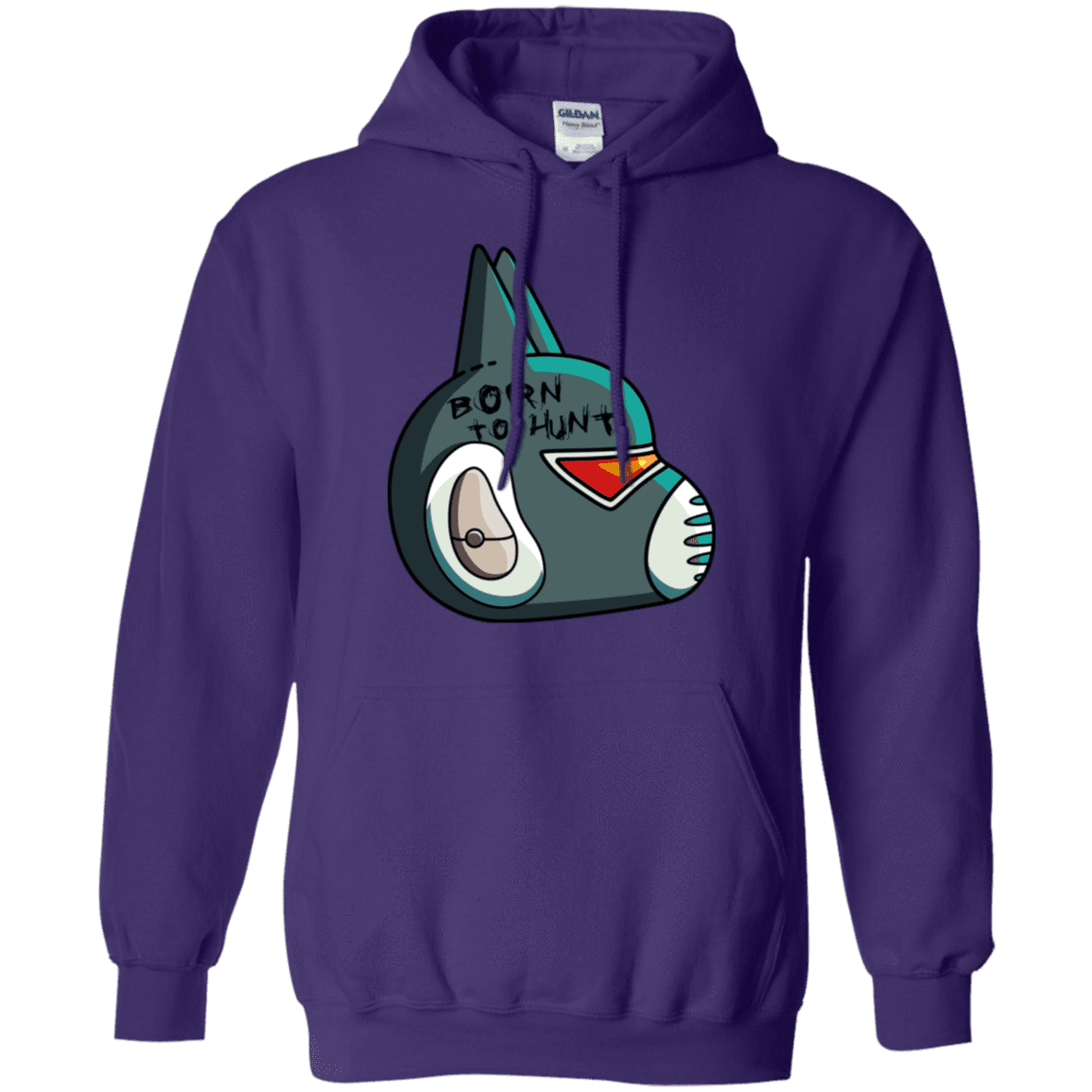 Sweatshirts Purple / S Final Space Avocato Born To Hunt Pullover Hoodie