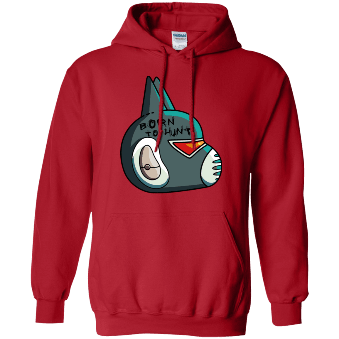 Sweatshirts Red / S Final Space Avocato Born To Hunt Pullover Hoodie