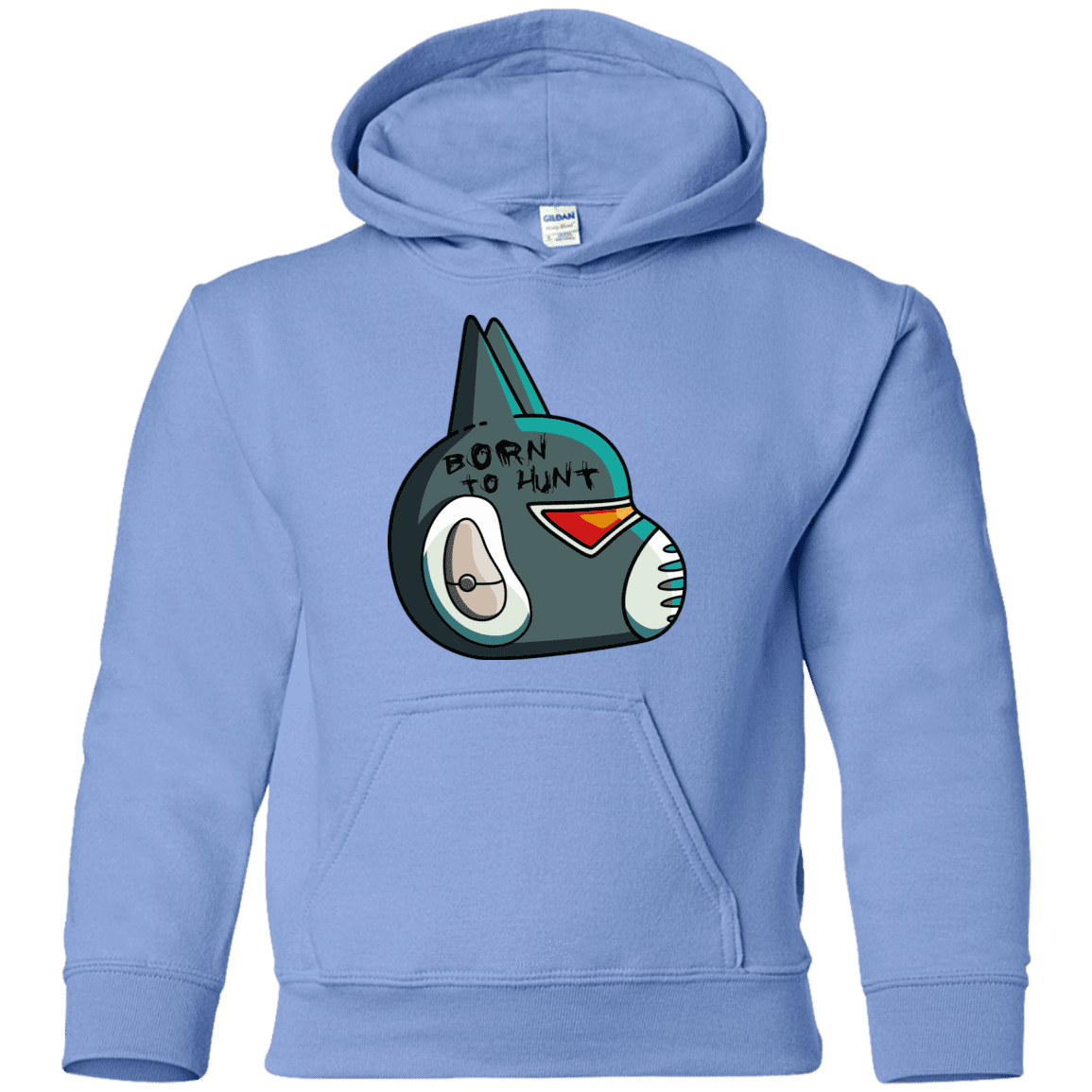 Sweatshirts Carolina Blue / YS Final Space Avocato Born To Hunt Youth Hoodie