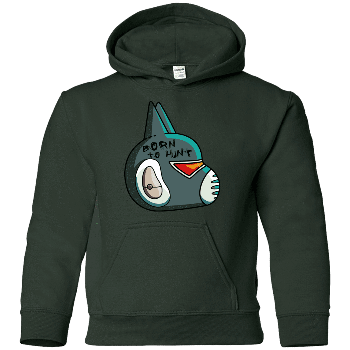 Sweatshirts Forest Green / YS Final Space Avocato Born To Hunt Youth Hoodie