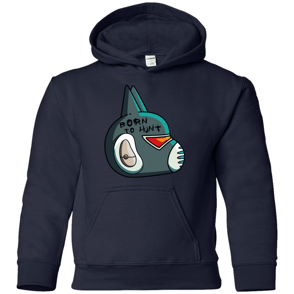 Sweatshirts Navy / YS Final Space Avocato Born To Hunt Youth Hoodie