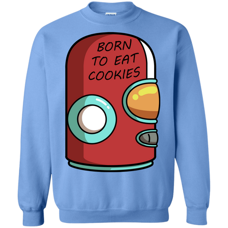 Sweatshirts Carolina Blue / S Final Space Gary Born To Eat Cookies Crewneck Sweatshirt