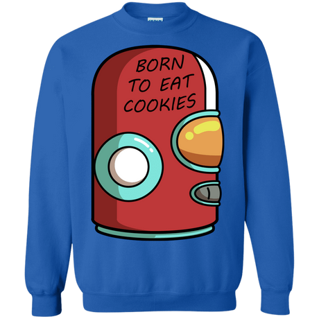 Sweatshirts Royal / S Final Space Gary Born To Eat Cookies Crewneck Sweatshirt