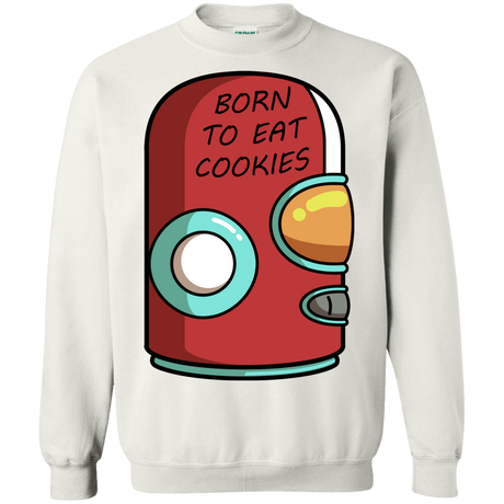 Sweatshirts White / S Final Space Gary Born To Eat Cookies Crewneck Sweatshirt