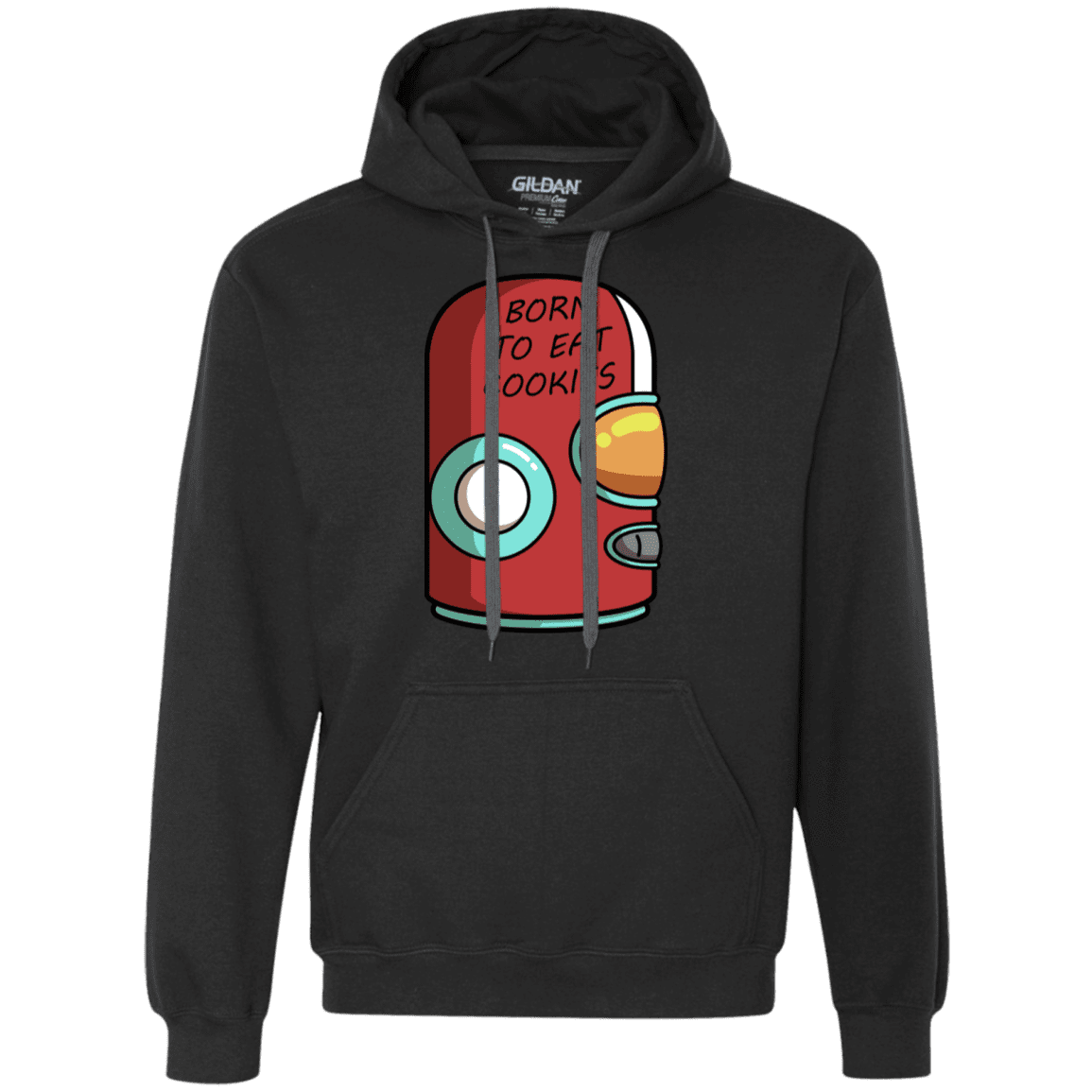 Sweatshirts Black / S Final Space Gary Born To Eat Cookies Premium Fleece Hoodie