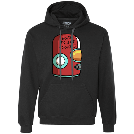 Sweatshirts Black / S Final Space Gary Born To Eat Cookies Premium Fleece Hoodie