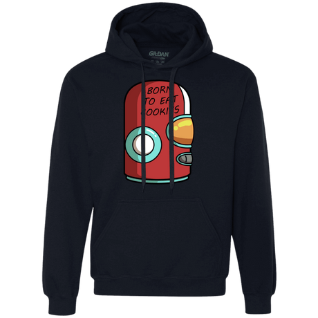 Sweatshirts Navy / S Final Space Gary Born To Eat Cookies Premium Fleece Hoodie