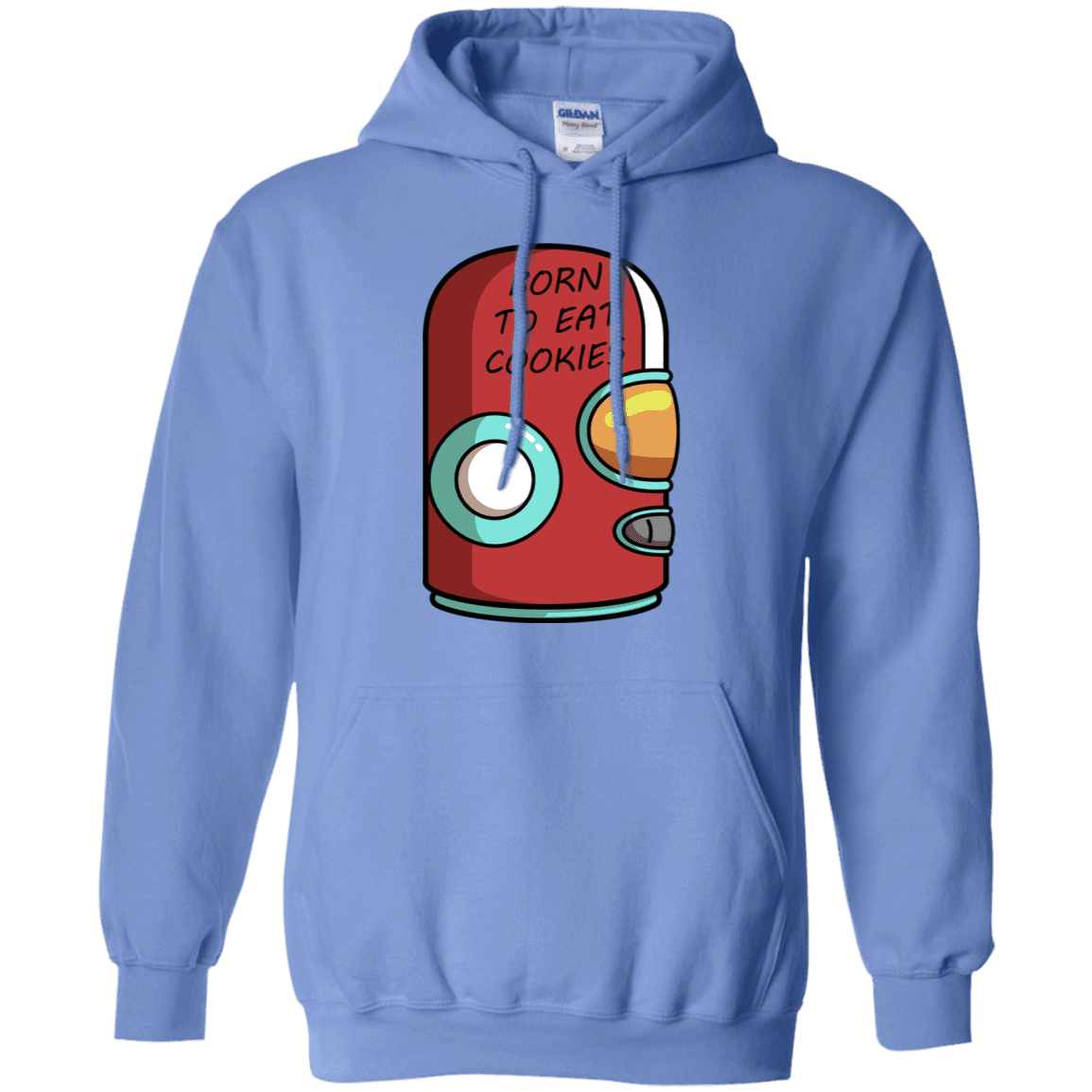 Sweatshirts Carolina Blue / S Final Space Gary Born To Eat Cookies Pullover Hoodie