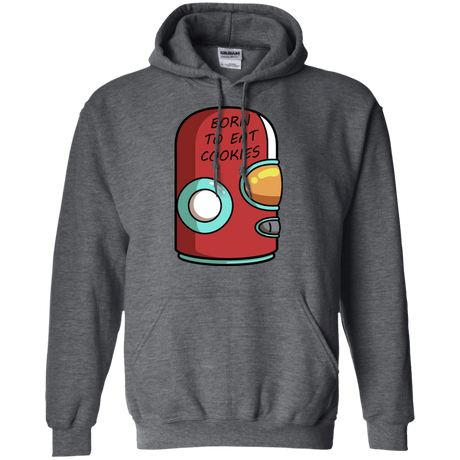 Sweatshirts Dark Heather / S Final Space Gary Born To Eat Cookies Pullover Hoodie