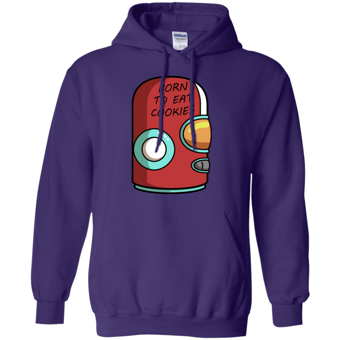 Sweatshirts Purple / S Final Space Gary Born To Eat Cookies Pullover Hoodie