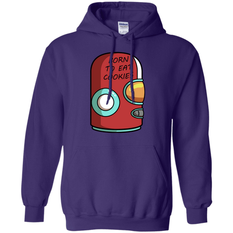 Sweatshirts Purple / S Final Space Gary Born To Eat Cookies Pullover Hoodie