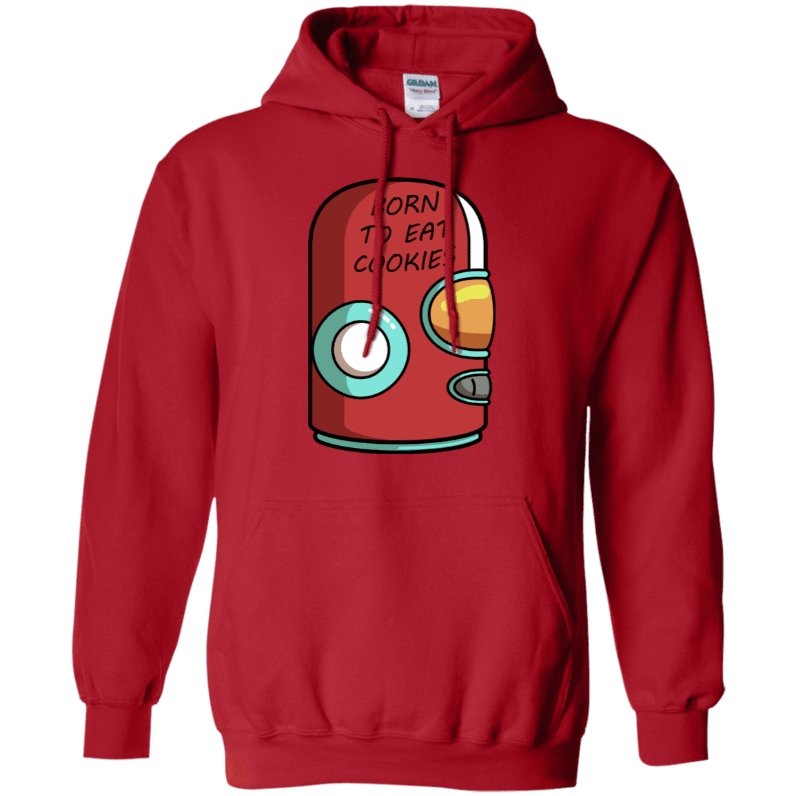 Sweatshirts Red / S Final Space Gary Born To Eat Cookies Pullover Hoodie