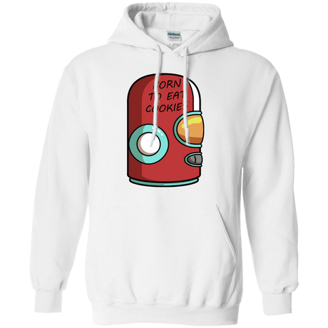 Sweatshirts White / S Final Space Gary Born To Eat Cookies Pullover Hoodie