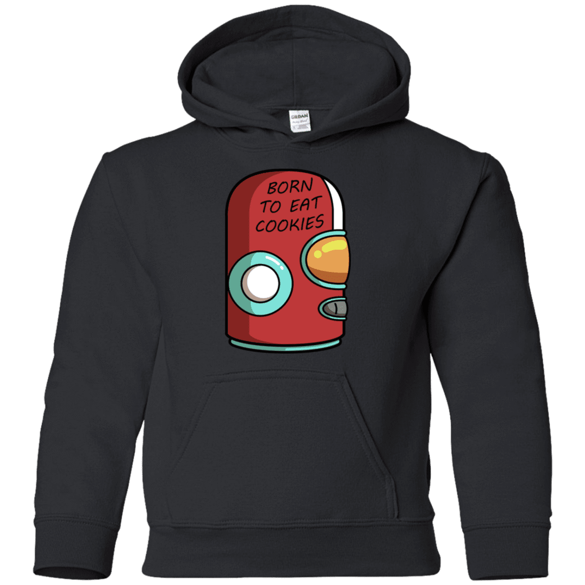 Sweatshirts Black / YS Final Space Gary Born To Eat Cookies Youth Hoodie