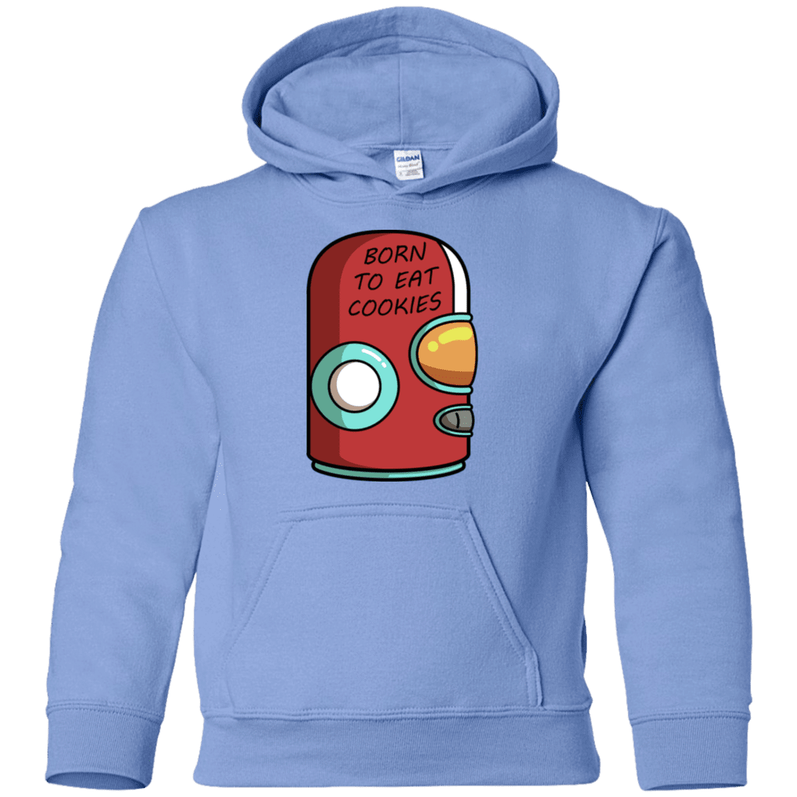 Sweatshirts Carolina Blue / YS Final Space Gary Born To Eat Cookies Youth Hoodie