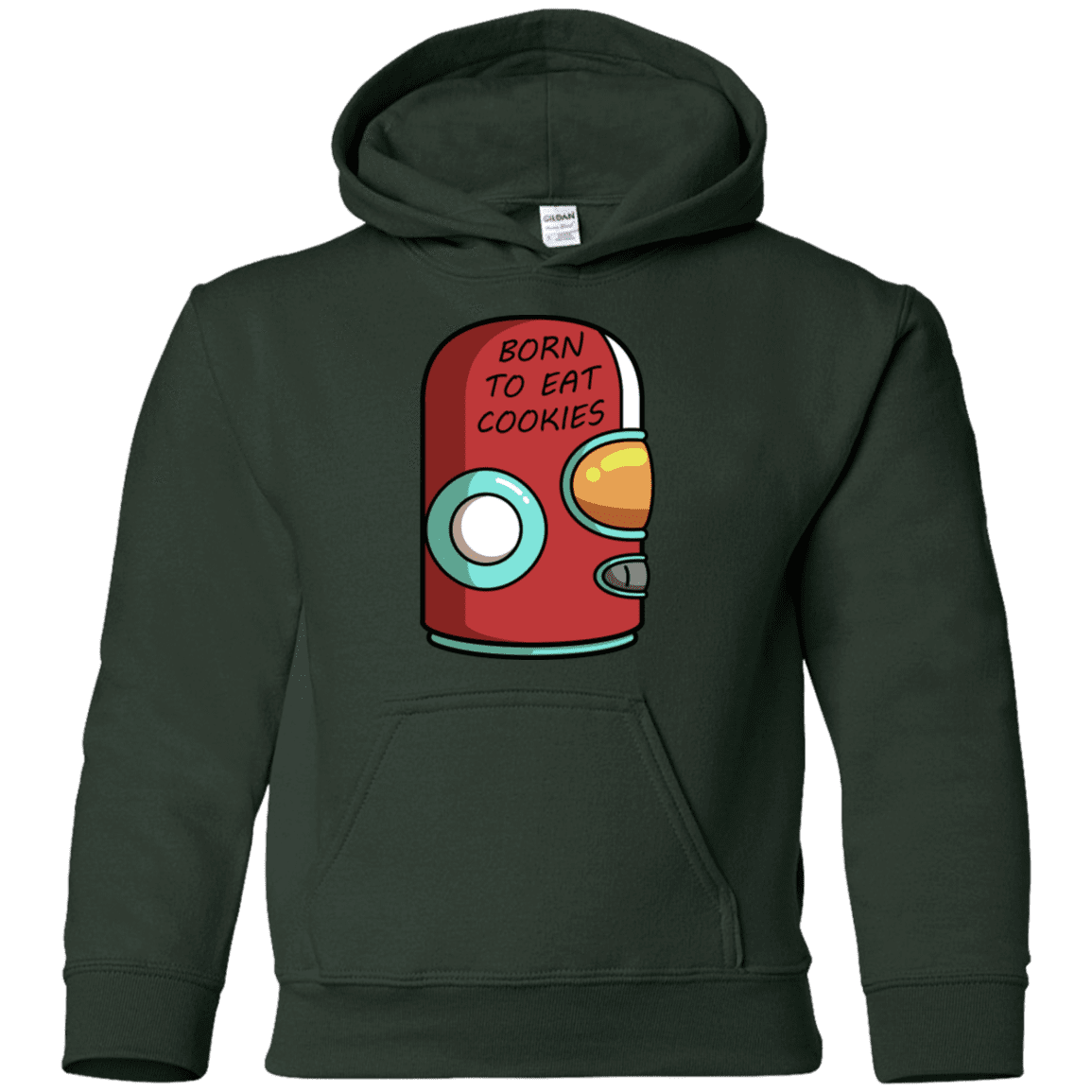 Sweatshirts Forest Green / YS Final Space Gary Born To Eat Cookies Youth Hoodie